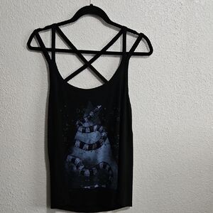 Black Strappy Women's Top
